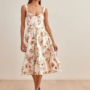 NWT Reformation Dolci Linen Dress - Fruity